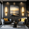 360 Rechargeable Wireless LED Wall Sconce  Battery Operated Dimmable Picture Light With Remote Cont 1