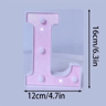 16cm Pink Glitter LED Letter  Number Light  Battery Powered Decorative Marquee Light For Parties  E 14