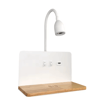 360 Rotatable LED Wall Lamp  USB Rechargeable Wireless Bedside Light With Charging Port 2