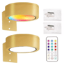 12PCS RGB LED Picture Light  Battery Powered Art Display Light With Remote  13 Color Modes 1