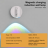 Magnetic USB Rechargeable LED Wall Light  Wireless Dimmable Reading Spotlight With Touch Control 3