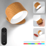 360 Rotating Magnetic Wall Lamp  Rechargeable Touch ColorChanging Night Light With Remote  Timer 1