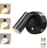Nordic Rechargeable LED Wall Sconce  360 Rotating Wireless Wall Lamp For Bedroom  Hallway 2