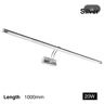 Modern LED Bathroom Mirror Light  80100cm Black  Silver Long WallMounted Picture Lamp 1
