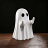 Cute Middle Finger Ghost Statue  Small Spooky Halloween Figurine For Coffee Table  Shelf Decor 1