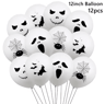 12Piece Halloween Character Balloon Set  Ghost Spider Witch Bat Pumpkin  Skeleton Party Decorations 3