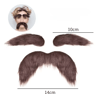 SelfAdhesive Fake Mustache Eyebrow  Beard Set  Novelty Facial Hair Props For Halloween  Christmas C 1
