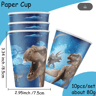 Jurassic Dinosaur Party Tableware Set With Plates Cups And Napkins 22
