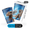 Jurassic Dinosaur Birthday Party Supplies Set With Tableware Balloons And Backdrop 20