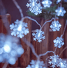 102040 LED Snowflake String Lights For Christmas Decor 2