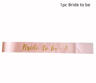 Rose Gold Team Bride Satin Sash Set For Bachelorette Parties 1