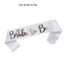 Rose Gold Team Bride Satin Sash Set For Bachelorette Parties 5