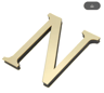10cm 3D Acrylic Mirror Letter Wall Stickers For Personalized Decor 22