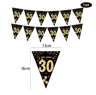 30th 40th 50th 60th Birthday Banner With Number Balloons 17