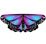 Colorful Butterfly Wings Cape For Kids Fairy DressUp 8