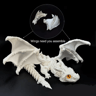 3D Printed Winged Carriage Dragon Figurine Tabletop Decor 2