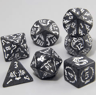 7Piece Dragon Pattern Marble Polyhedral Dice Set For DND RPG 4