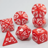 7Piece Dragon Pattern Marble Polyhedral Dice Set For DND RPG 6