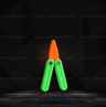 3D Printed Carrot ButterflyStyle Fidget Toy 9