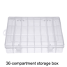 36Grid Embroidery Floss Organizer Box With Bobbins  Labels 22