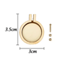 10PCS Mini Wooden Embroidery Hoop Pendant Kit 11