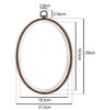 Round Embroidery Hoop Frame Set For Cross Stitch  Needlecraft 1