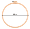 Round Embroidery Hoop Frame Set For Cross Stitch  Needlecraft 5