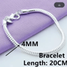 925 Sterling Silver 34mm Snake Chain Bracelet 2