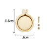 10PCS Mini Wooden Embroidery Hoop Pendant Set 7