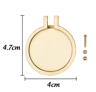 10PCS Mini Wooden Embroidery Hoop Pendant Set 11