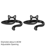 12PCS Adjustable Cat Crochet Tension Ring 5