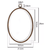 Retro Square Plastic Embroidery Hoop Frame 4