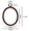 Retro Square Plastic Embroidery Hoop Frame 5