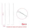 3PCS Curved Stainless Steel Bead Spinner Needle Set 4