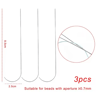 3PCS Curved Stainless Steel Bead Spinner Needle Set 3