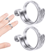 2PCS Adjustable Knitting  Crochet Yarn Guide Rings 3