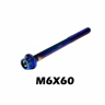 M6 Titanium Flange Hex Bolt With Drilled Hole 1