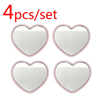 Mini HeartShaped Pocket Mirror  Cute Portable Makeup Mirror 1