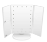 LED Trifold Vanity Makeup Mirror  2X3X Magnification With Touch Control 3