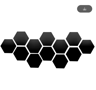 612Pcs 3D Hexagon Mirror Wall Stickers  126mm SelfAdhesive Geometric Decor 2