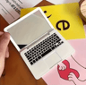 Mini LaptopShaped Pocket Mirror  Creative Foldable Travel Makeup Mirror 3