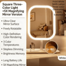 3Color LED Vanity Mirror  Dimmable Touch Control Desktop Makeup Mirror 1