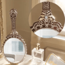 European Vintage Handheld Makeup Mirror  Portable Decorative Beauty Mirror 2