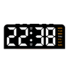USB Digital Alarm Clock With Mood Light  Dual Alarm LED Table Clock 4