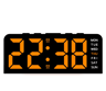 USB Digital Alarm Clock With Mood Light  Dual Alarm LED Table Clock 9