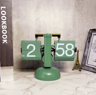 Vintage Flip Clock  Retro BatteryPowered Flip Down Desk Clock 12