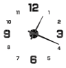 Large Roman Numeral Mirror Wall Clock  2D3D DIY Acrylic Quartz Clock Sticker 28