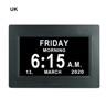 7Inch Digital Calendar Alarm Clock  Large Display With Medicine Reminders 2