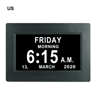 7Inch Digital Calendar Alarm Clock  Large Display With Medicine Reminders 8