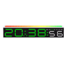 Creative Digital LED Clock  1224H Time  Temperature Display With Microphone 10